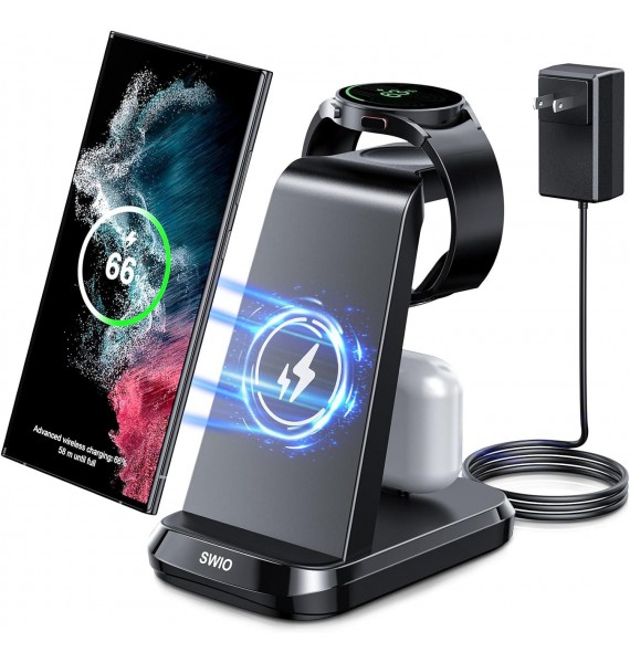 Wireless Charger for Samsung Phones Watch Earbuds, for Multiple Devices