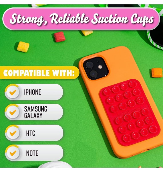 OCTOBUDDY || Silicone Suction Phone Case Adhesive Mount
