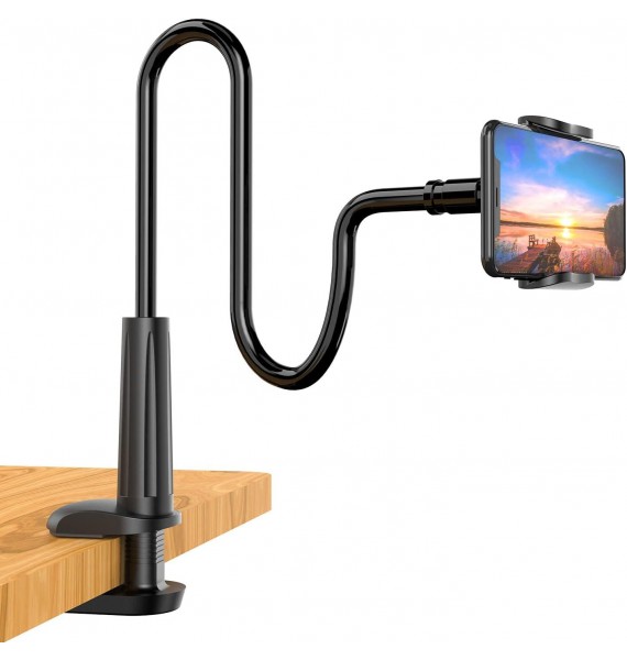 SHAWE Phone Holder Bed Gooseneck Mount - for Bedroom Desk