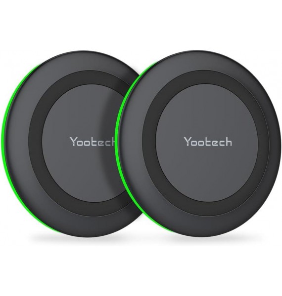 Yootech [2 Pack] Wireless Charger,10W Max Fast Wireless Charging Pad