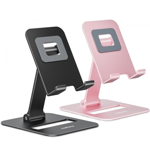 Nulaxy 2 Pack Dual Folding Cell Phone Stand, Fully Adjustable Phone Holder