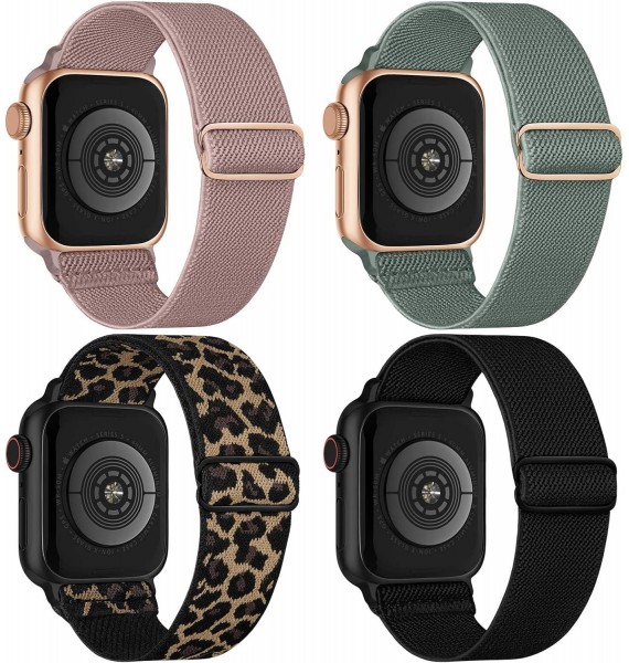 Stretchy Nylon Strap Compatible with Apple Watch Straps