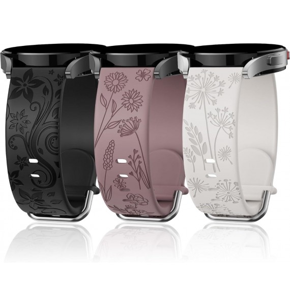 Flower Engraved Bands Compatible with Samsung Galaxy Watch