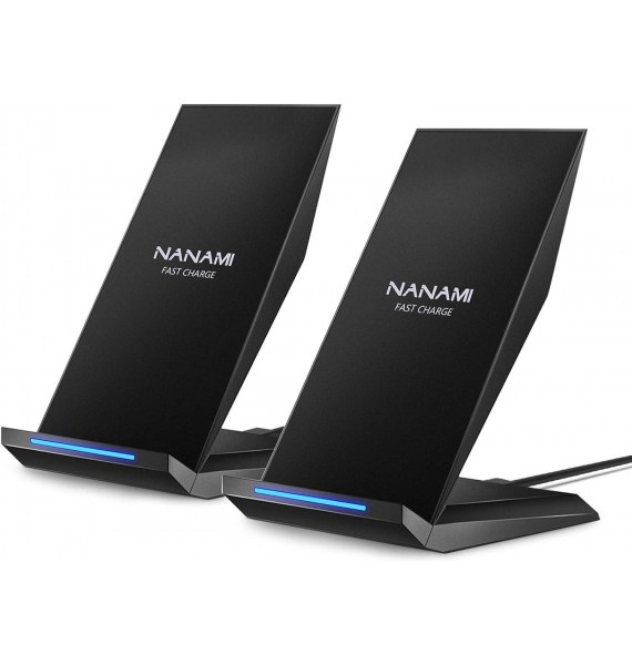 Fast Wireless Charger, NANAMI Qi Certified Wireless Charging Stand
