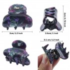 1.2 Inch Small Hair Clips Plastic Hairs Claws Barrette Small Hairpin Clamps