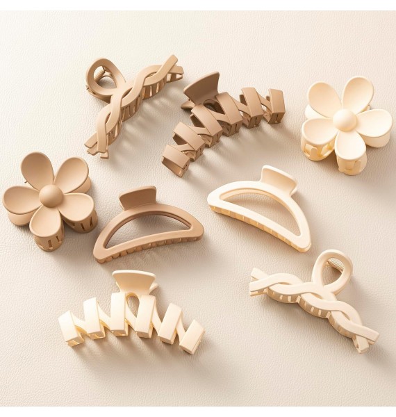 Flower Claw Clips for Thick Hair,Non-Slip Hair Accessories with Multi-Styles