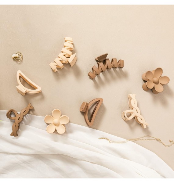 Flower Claw Clips for Thick Hair,Non-Slip Hair Accessories with Multi-Styles