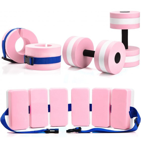 Aquatic Exercise Set Including 2 Ankle Swimming Weights 2 Lightweight Aquatic