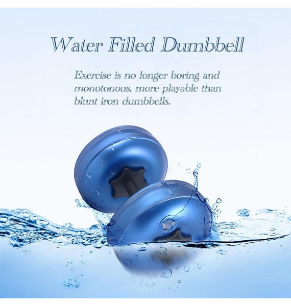 Water Filled Dumbbells Set,Water Filled Weights 2Pcs/Set,Portable Travel Weights