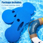 2 Packs Water Exercise Discs Hand Held Water Weight Exercise Equipment