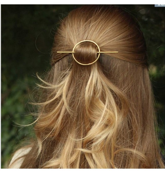 Round Hair Clips Hollow Circle Hair Barrettes Fashion Geometric Hairpins