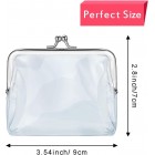 3 Pieces Clear Coin Purse Small Clear Wallet for Women Transparent Change Purse