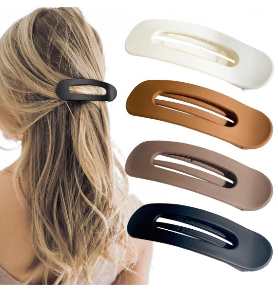 Flat Hair Clips Large Claw Clips - Flat Claw Clips for Women