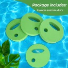 4 PCS Water Exercise Discs Hand Held Swim Discs Pool Resistance Water Weights