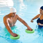 4 PCS Water Exercise Discs Hand Held Swim Discs Pool Resistance Water Weights
