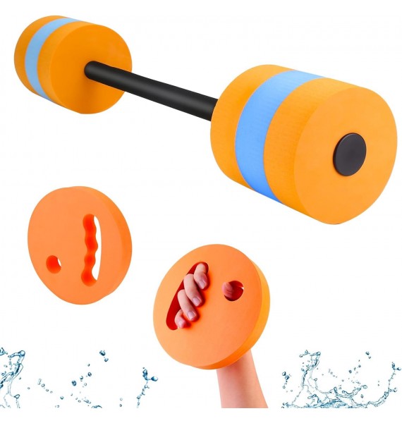 Swimming Barbell with Water Exercise Discs Swim Dumbbell High Density