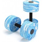 Aquatic Exercise Dumbbells,2PCS Aqua Fitness Barbells,EVA-Foam Dumbbell Set