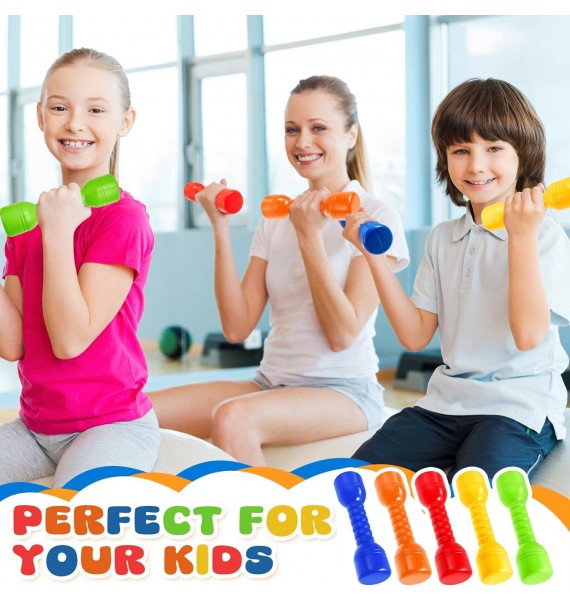 50 Pcs Kids Plastic Hand Dumbbells Children Hand Dumbbells Exercise Fitness
