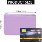 2 Pack Coin Purse, Portable PU Leather Coin Purse with Zipper Coin Purse