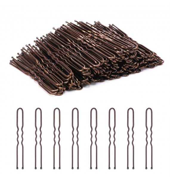 U Shaped Hair Pins, 200 Count Buns Waved Hair Pins for Updos with Box