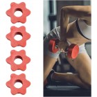 4pcs Dumbbell Nuts Weight Check Nut Barbell Bar Clips Spin Lock Screw Dumbbell