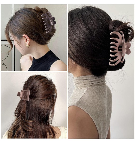 Strong Hold jaw clip Big Non-slip Matte Hair Clips for Women,for Thick Thin Hair